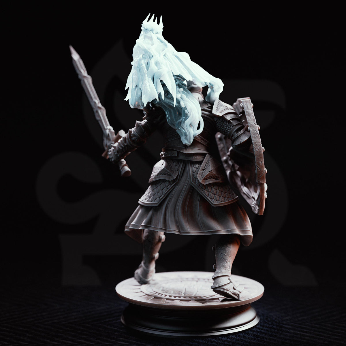 Deaths Grasp Wraith of Possession Miniature | Undead Ghost Specter D&D Boss, DM Stash 32mm 75mm Unpainted Resin Tabletop RPG Display Figure