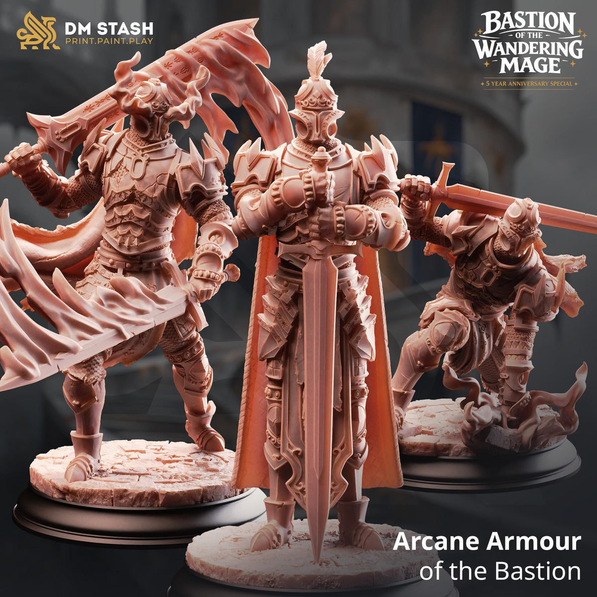 Animated Armour Miniature | Helmed Horror Construct, D&D Pathfinder RPG