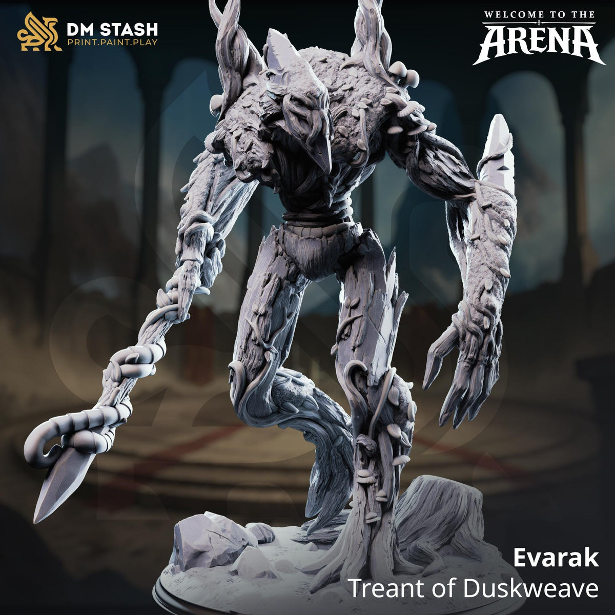 Evarak Treant of Duskweave | 16K Resin Forest Guardian Boss Miniature