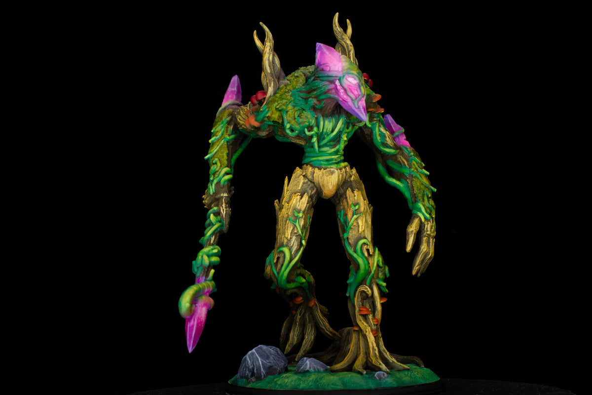 Evarak Treant of Duskweave Miniature | Pro Painted UV Glowing TTRPG Display Monster | 16k Resin Print &Paint by Big Bad Prints