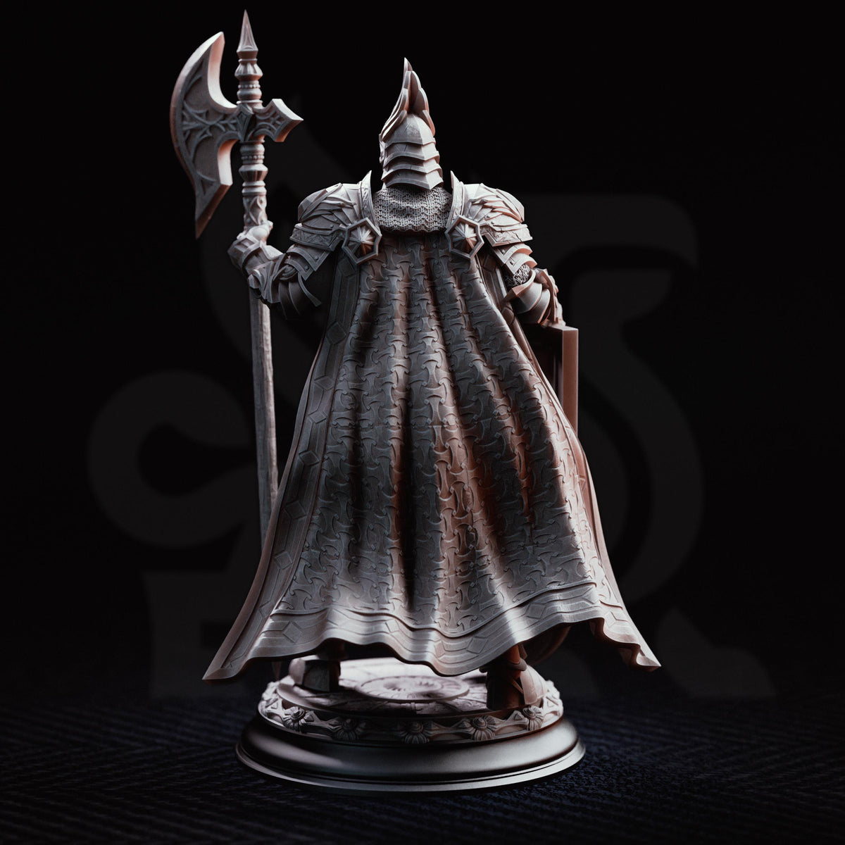 Lars von Findros Miniature | Elite Knight of the North Paladin Fighter D&D Figure, DM Stash 32mm 75mm Unpainted Resin RPG Display Figure