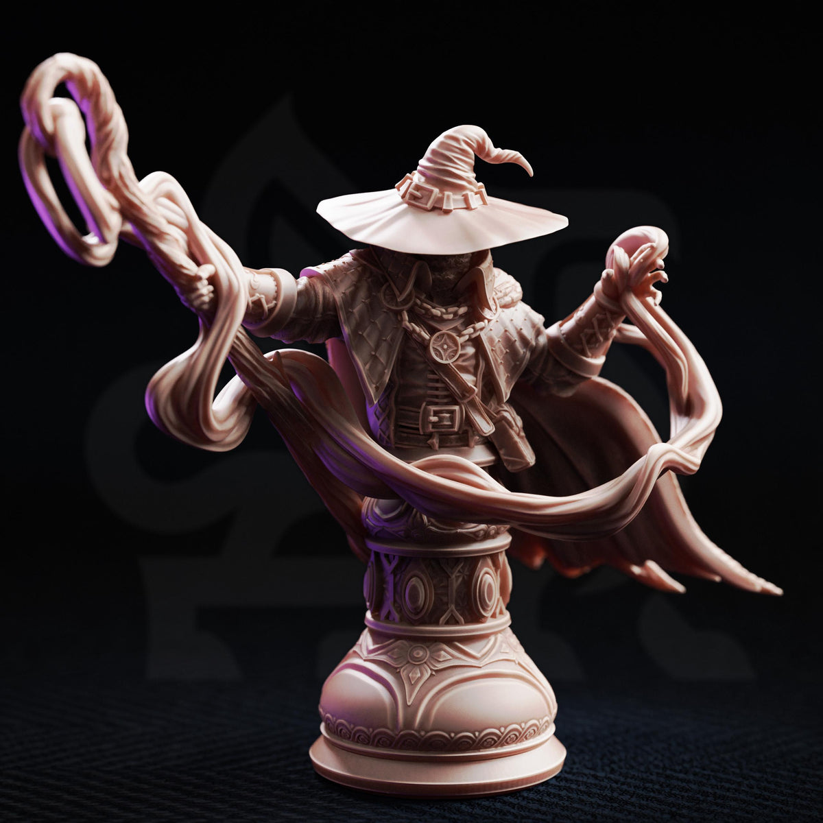 Big Hat Harrison Bust | Professor of the Unknown | DM Stash Arcane University Miniature
