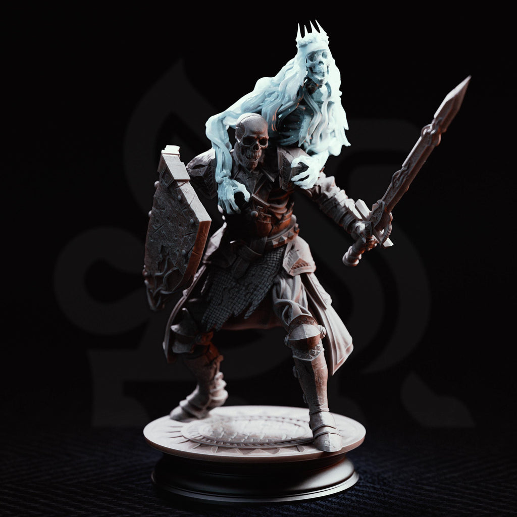Deaths Grasp Wraith of Possession Miniature | Undead Ghost Specter D&D Boss, DM Stash 32mm 75mm Unpainted Resin Tabletop RPG Display Figure