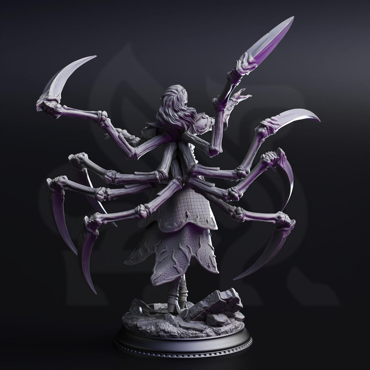 Dirthana of the Voids Embrace Ascended Spider Sorceress 16k Resin DM Stash 32mm Scale