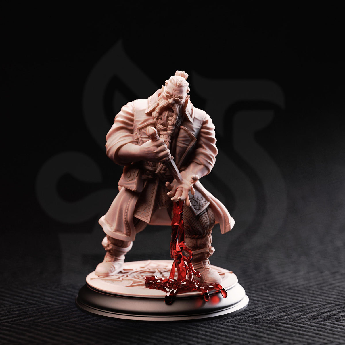 Korgrin Bloodstone | Haemomancer | DM Stash | Resin Vampire Miniature | Blood Mage, Warlock, Wizard | D&D, Pathfinder