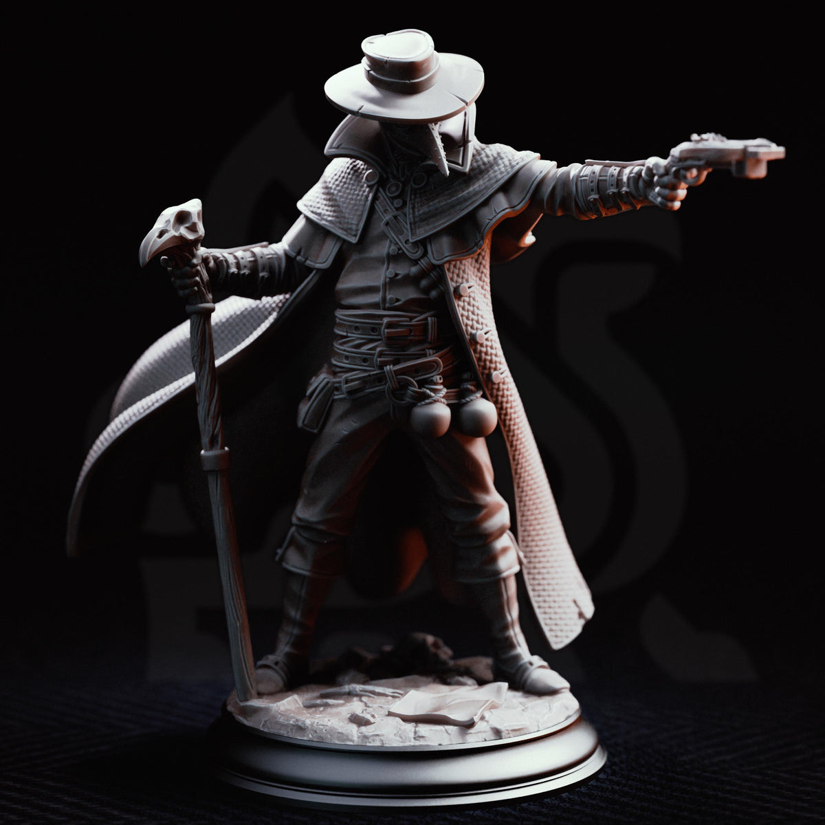 Doktor Jakobson Miniature | Deranged Plague Doctor Alchemist D&D Figure, DM Stash 32mm 75mm Unpainted Resin Tabletop RPG Display Figure