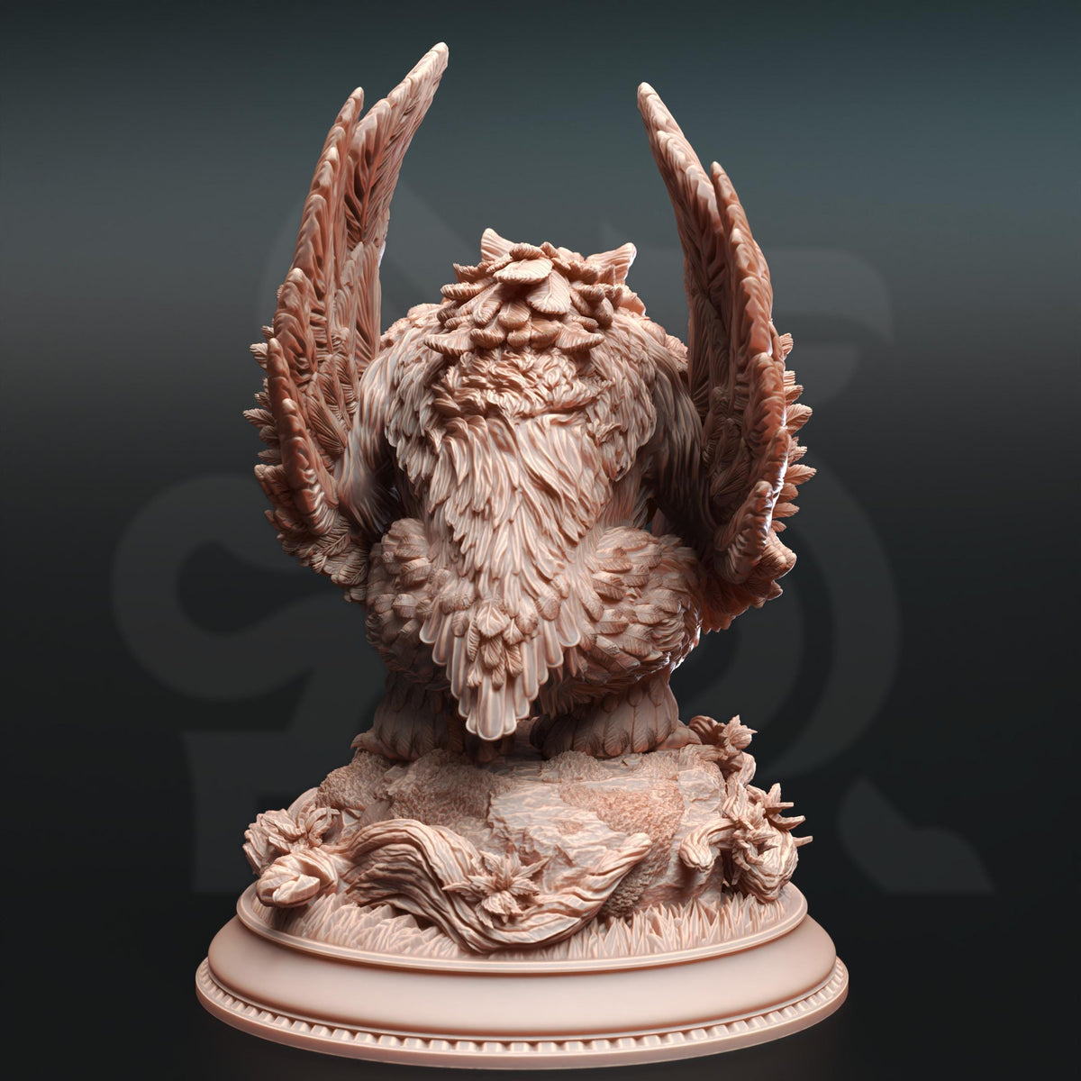 Northern Masked Owlbear Boss: 16k Resin Miniature (32mm Scale)