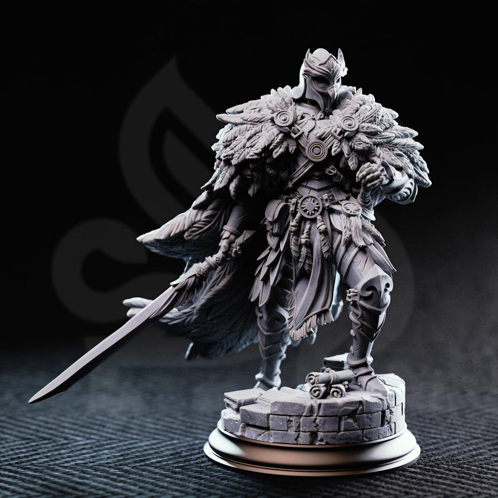 Eulysses the Eversighted Knight | DM Stash 16K Resin Miniature | Blind Fighter Paladin