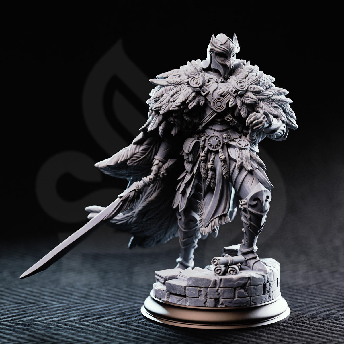Eulysses the Eversighted Knight | DM Stash 16K Resin Miniature | Blind Fighter Paladin