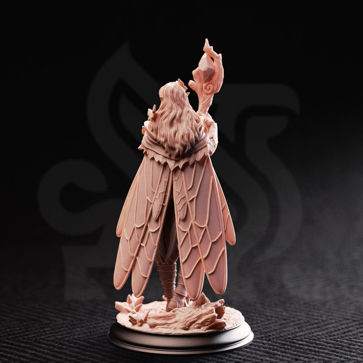 Kahlia Birdsong Druid Miniature | Wood Elf Ranger, Cleric Hero (8K Resin Print)
