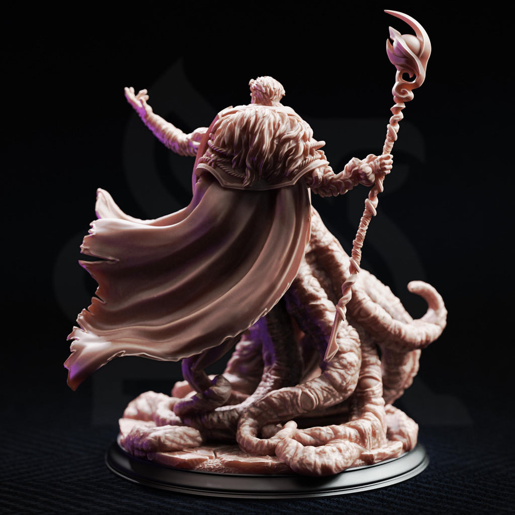 Frederik Vahlen Ascended Mini | DM Stash Professor of Progress | Alchemist Sci-Fi Fantasy Boss Miniature | 32mm Gaming 75mm Display Scale