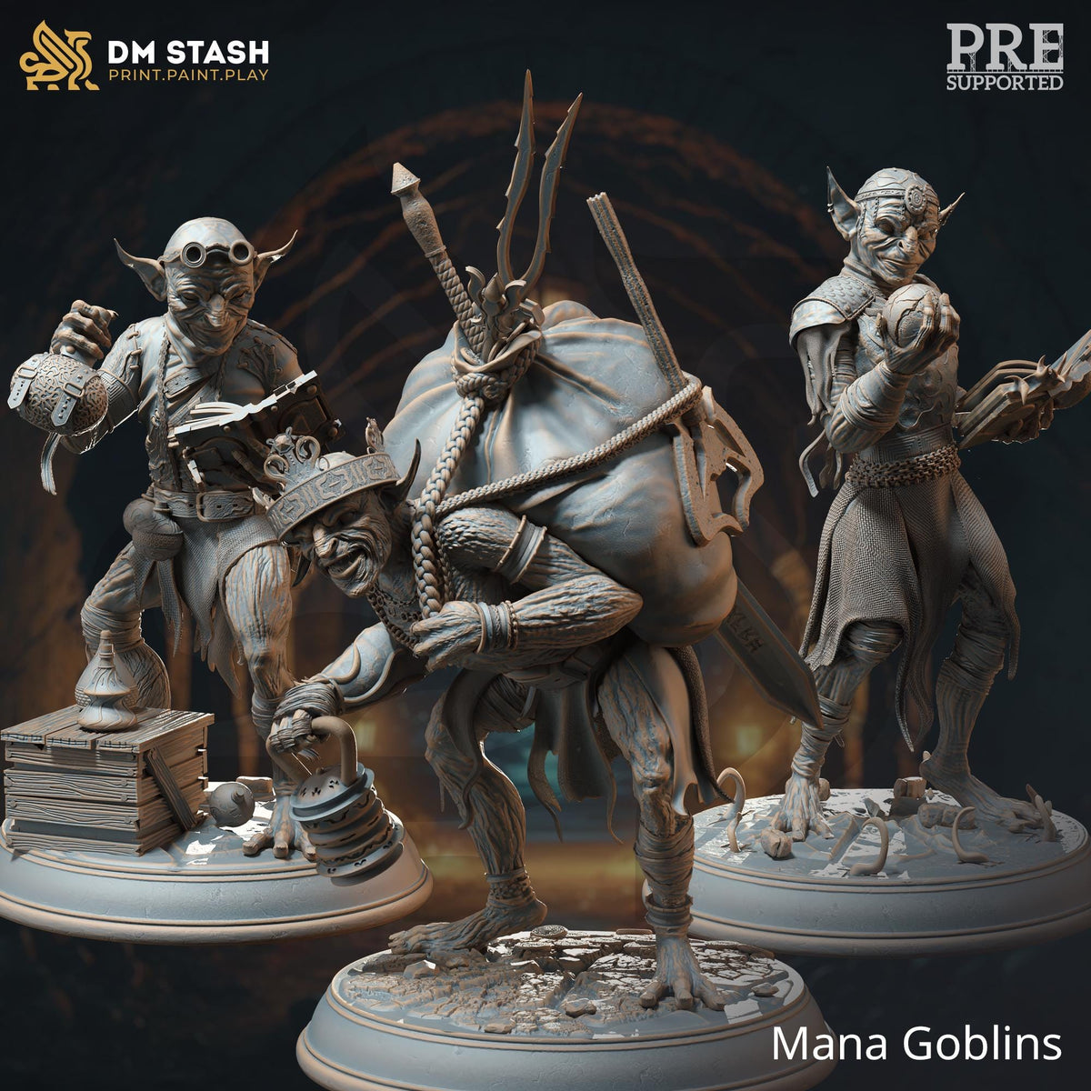 Mana Goblins 16k Resin Monster DM Stash 32mm Scale Enemy