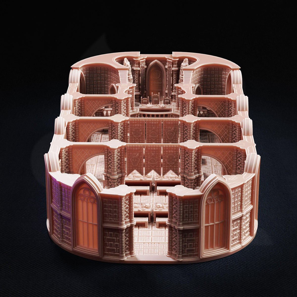 Arcane University Founders Dining Hall | DM Stash Grand Academy Terrain Set | FDM Building & Resin Scatter Props | 28mm 32mm Tabletop RPG