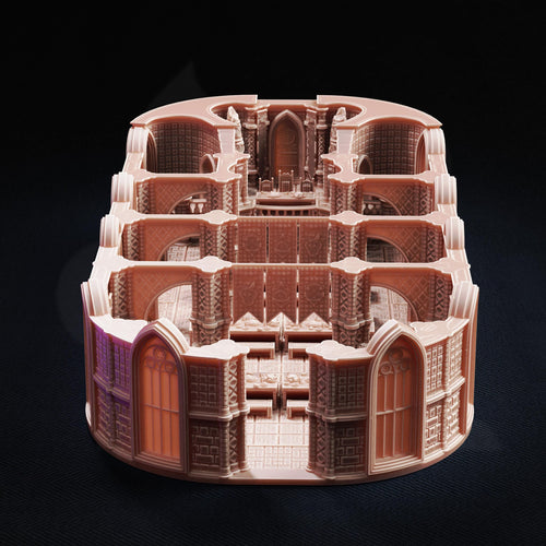 Arcane University Founders Dining Hall | DM Stash Grand Academy Terrain Set | FDM Building & Resin Scatter Props | 28mm 32mm Tabletop RPG