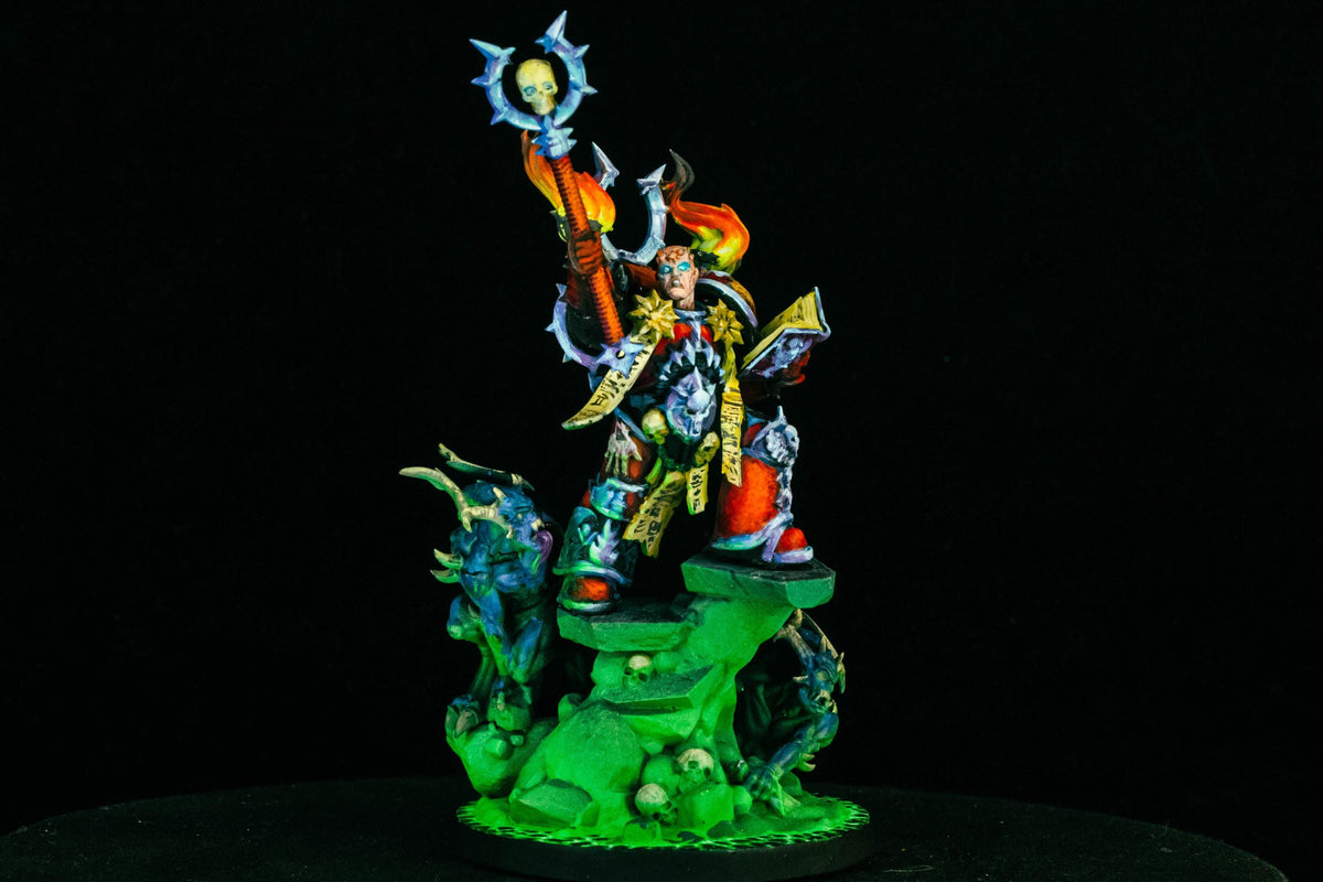 Pro Painted Sci-Fi Miniature - The Hated One | Hand Painted Dark Apostle Proxy for Wargames, 28mm Grimdark Chaotic Legion Priest