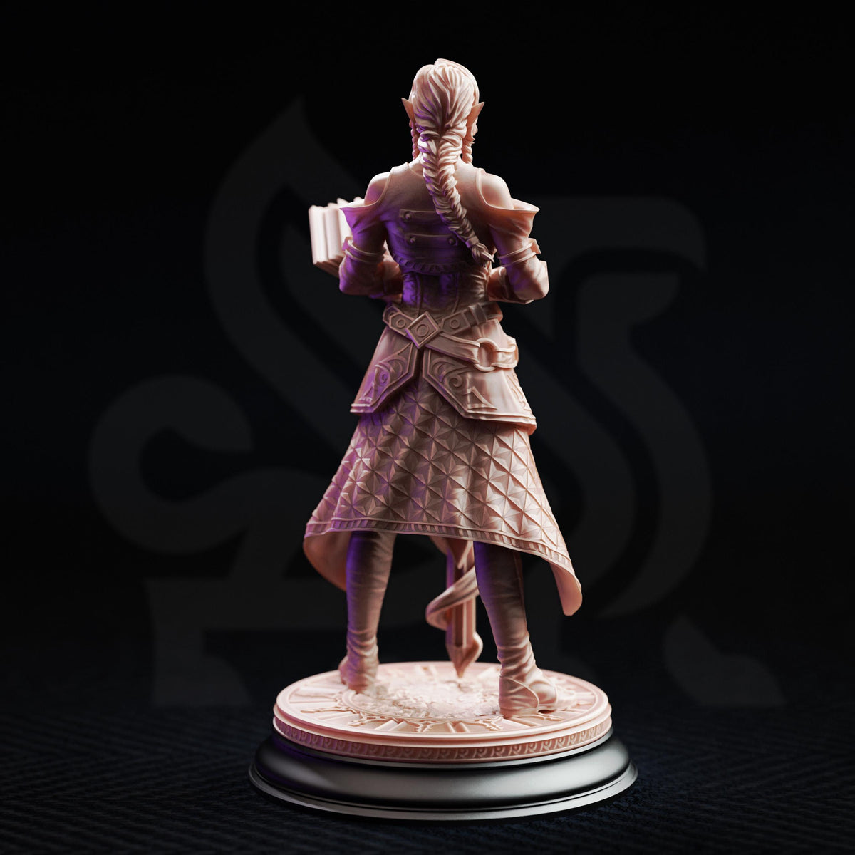 Proctor Synthelia Sentinel Mini | DM Stash Arcane University | Armored Fighter Paladin Guard Miniature | 32mm Gaming 75mm Display Scale