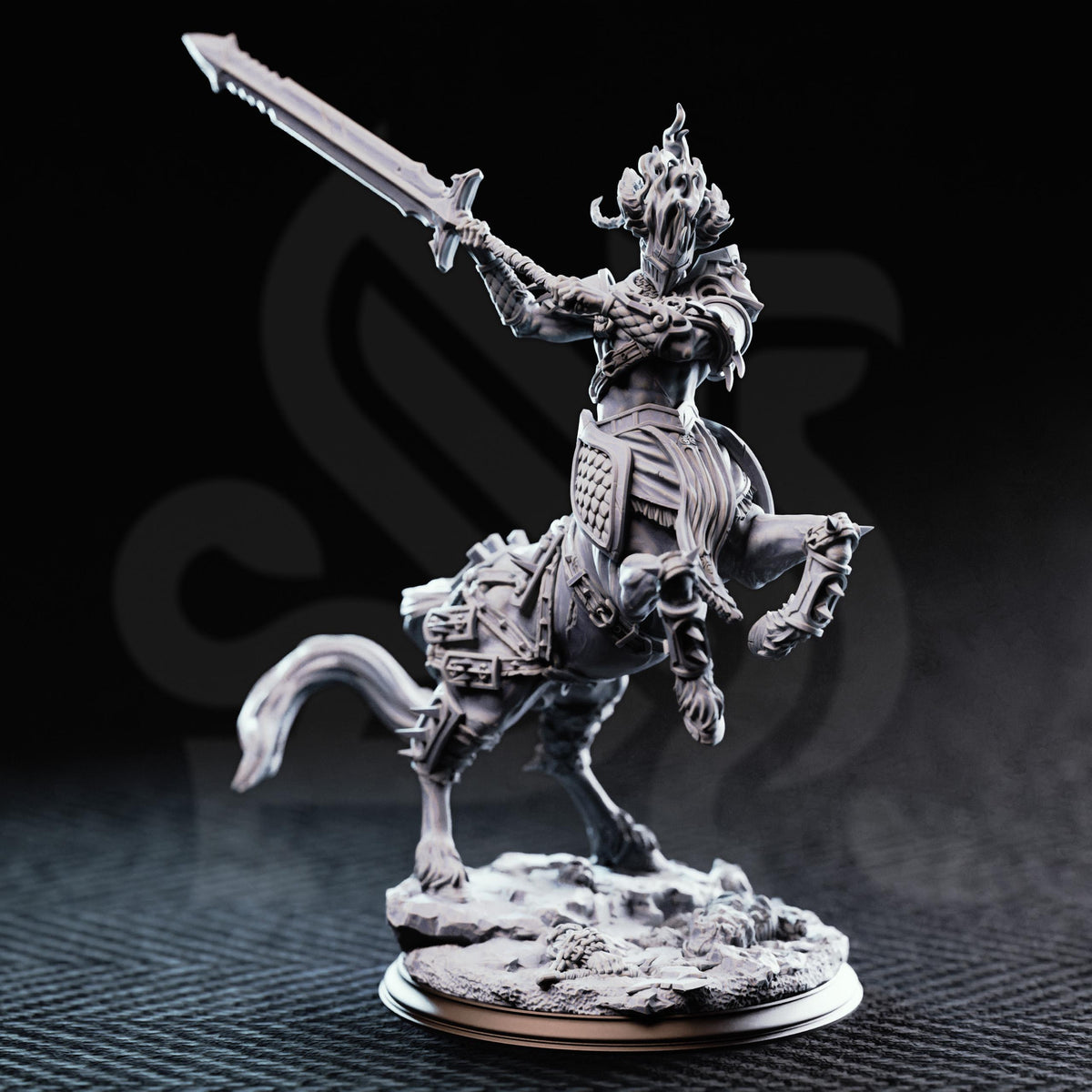 Magnus Hateful Centaur Warboss Miniature | 16K Resin D&D Large Boss Monster