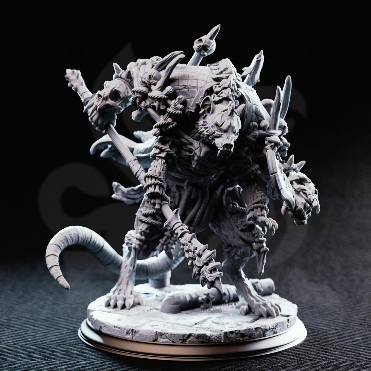 Konigsratte The Rat King | DM Stash "Welcome to the Arena" | 16K Resin Centerpiece | Large D&D Monstrosity Boss