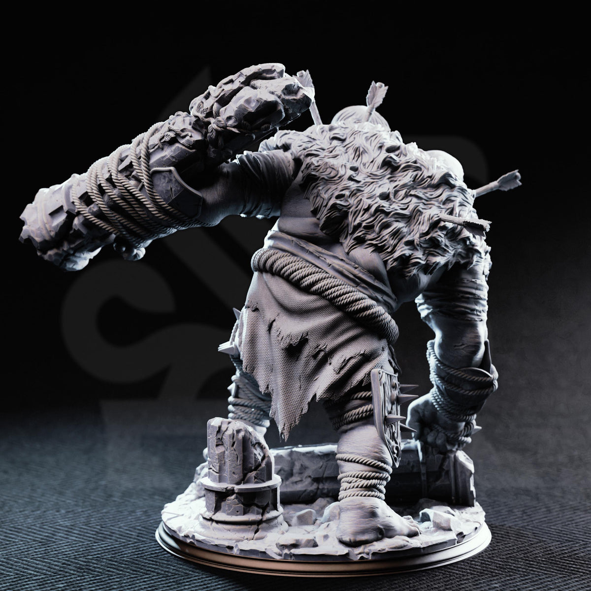 Flim and Krim Ettin Brute | DM Stash 16K Resin D&D Boss (Huge Scale)