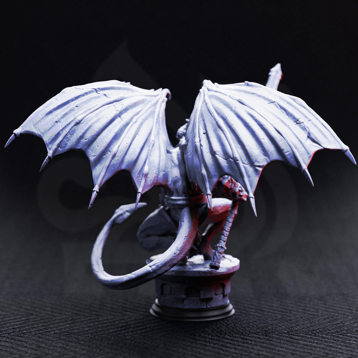 Bell Tower Gargoyle Boss 16k Resin Monster DM Stash Huge 32mm Scale Enemy