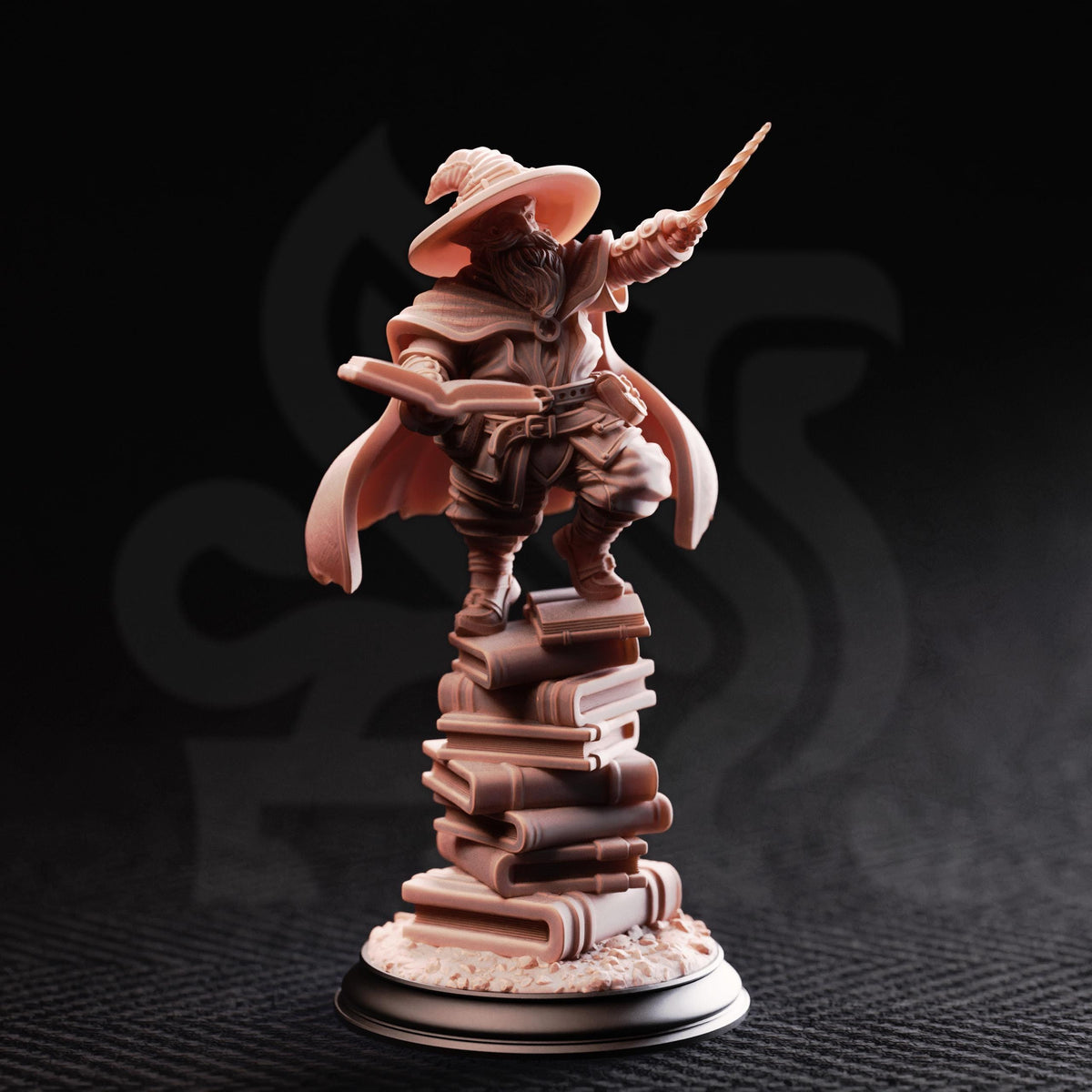 Manic Professor Miniature | 16K Resin Wizard, Artificer, Alchemist | D&D, Pathfinder
