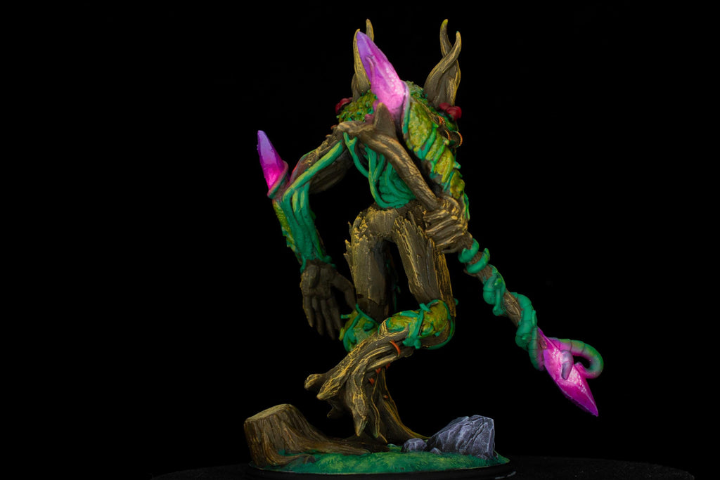 Evarak Treant of Duskweave Miniature | Pro Painted UV Glowing TTRPG Display Monster | 16k Resin Print &Paint by Big Bad Prints