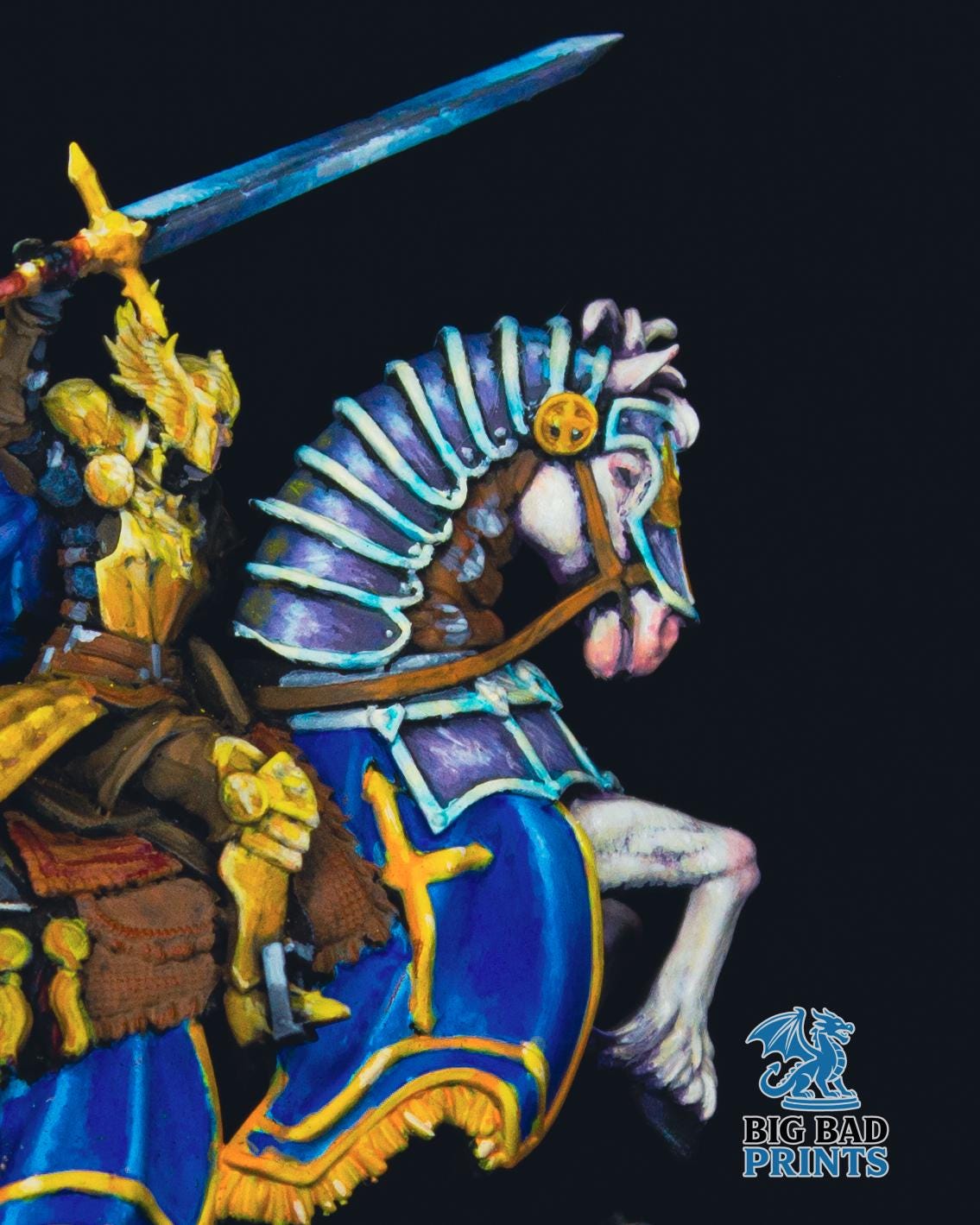 Hand-Painted Jeanne Du Lac Miniature – NMM Knight of Justice, 32mm Scale - Professional exhibition piece