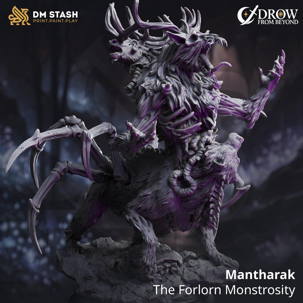 Mantharak the Forlorn Monstrosity Boss 16k Resin Monster DM Stash Huge 32mm Scale Enemy