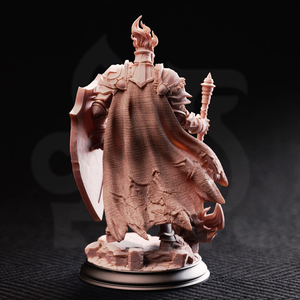 Glancalion Paladin Miniature | First Flame Hero | D&D, Pathfinder RPG Resin Figurine