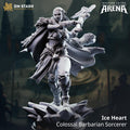 Ice-Heart Colossal Barbarian Sorcerer Miniature | 16K Resin D&D Goliath DM Stash