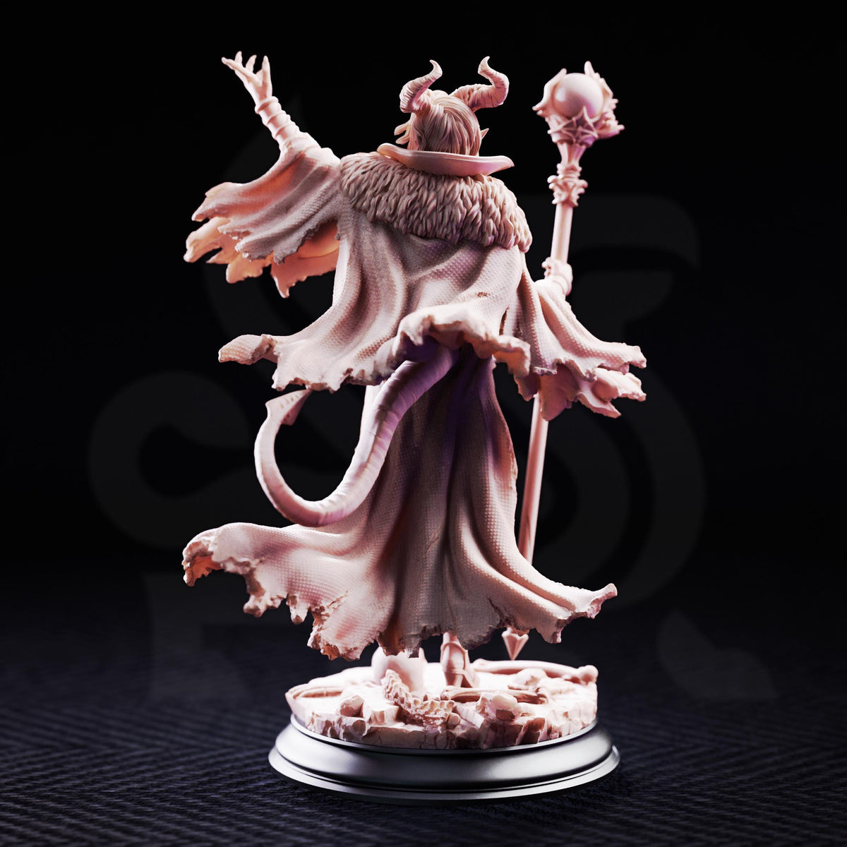 Mallory the Envious The Dark Ruler Miniature | Tales Grimm Sorceress Queen D&D Figure, DM Stash 32mm 75mm Unpainted Resin RPG Model