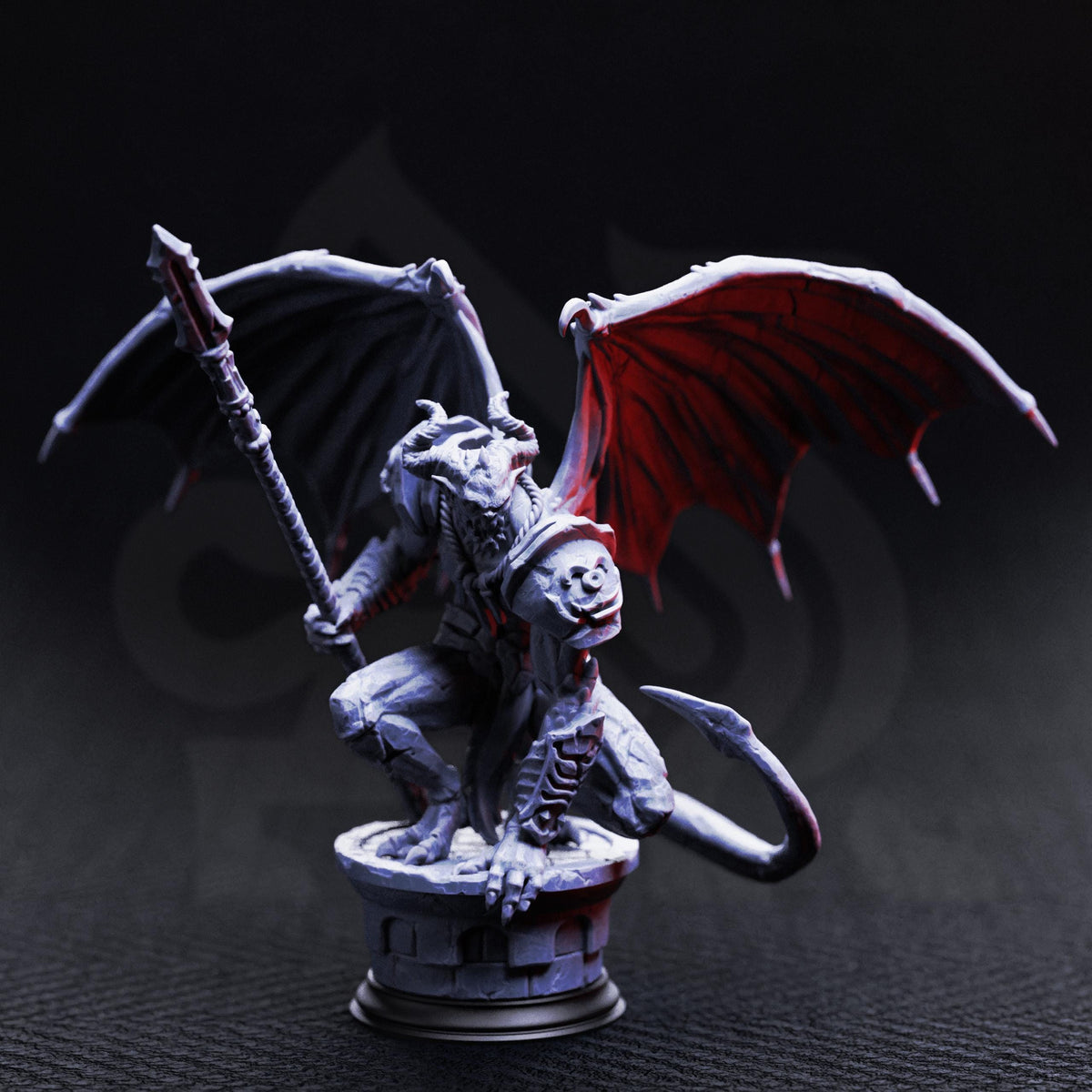 Bell Tower Gargoyle Boss 16k Resin Monster DM Stash Huge 32mm Scale Enemy