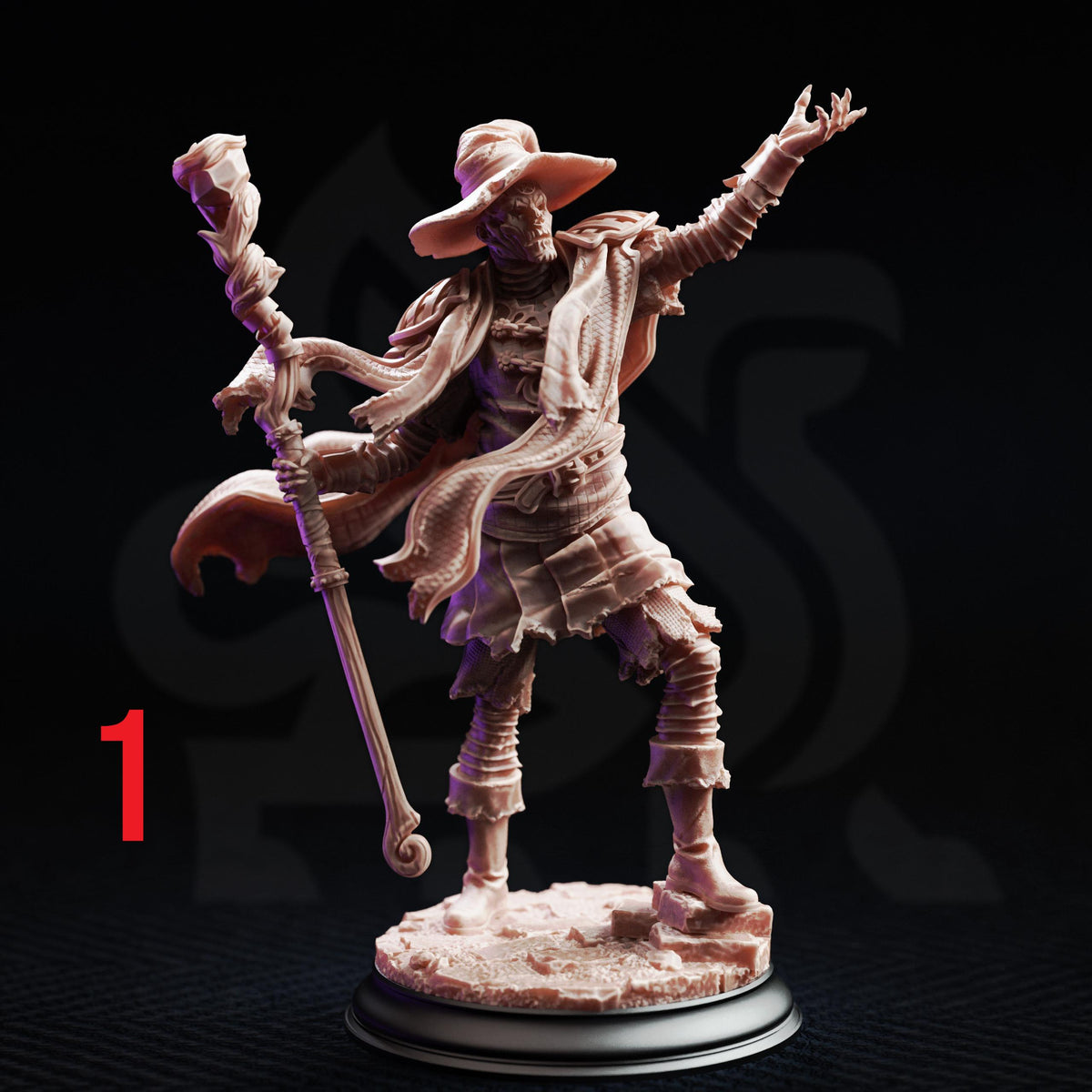Dragonblight Cursed Wizard Mage Miniatures | Arcane University TTRPG D&D (32mm/75mm)