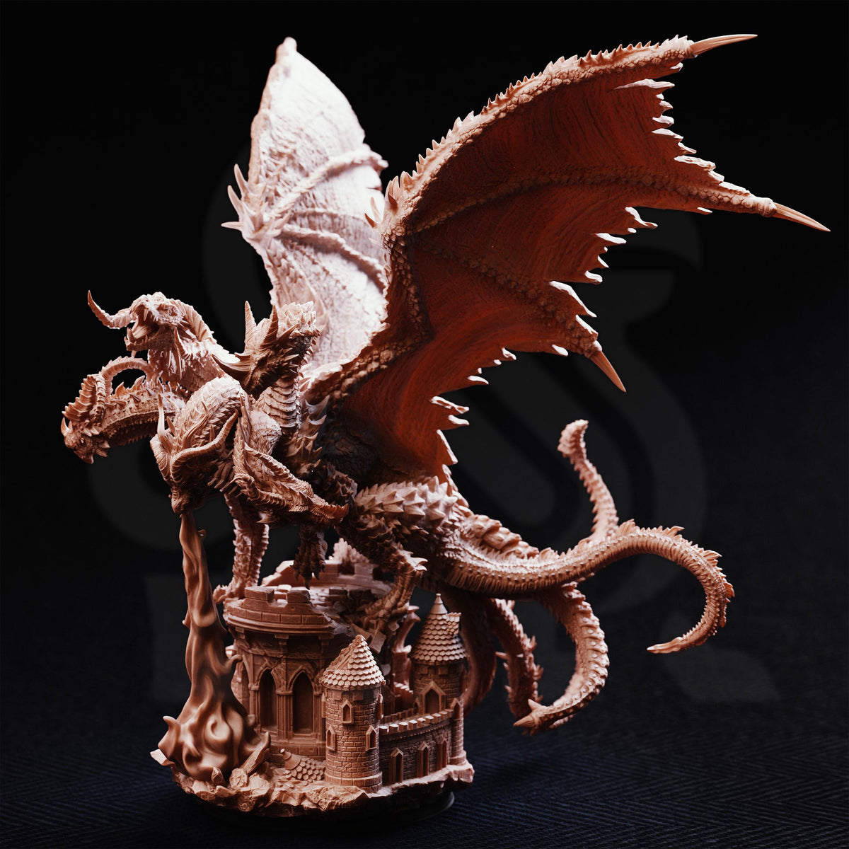 Pentelia, Mother of Dragons Miniature: 5-Headed Resin Boss, 32mm Scale