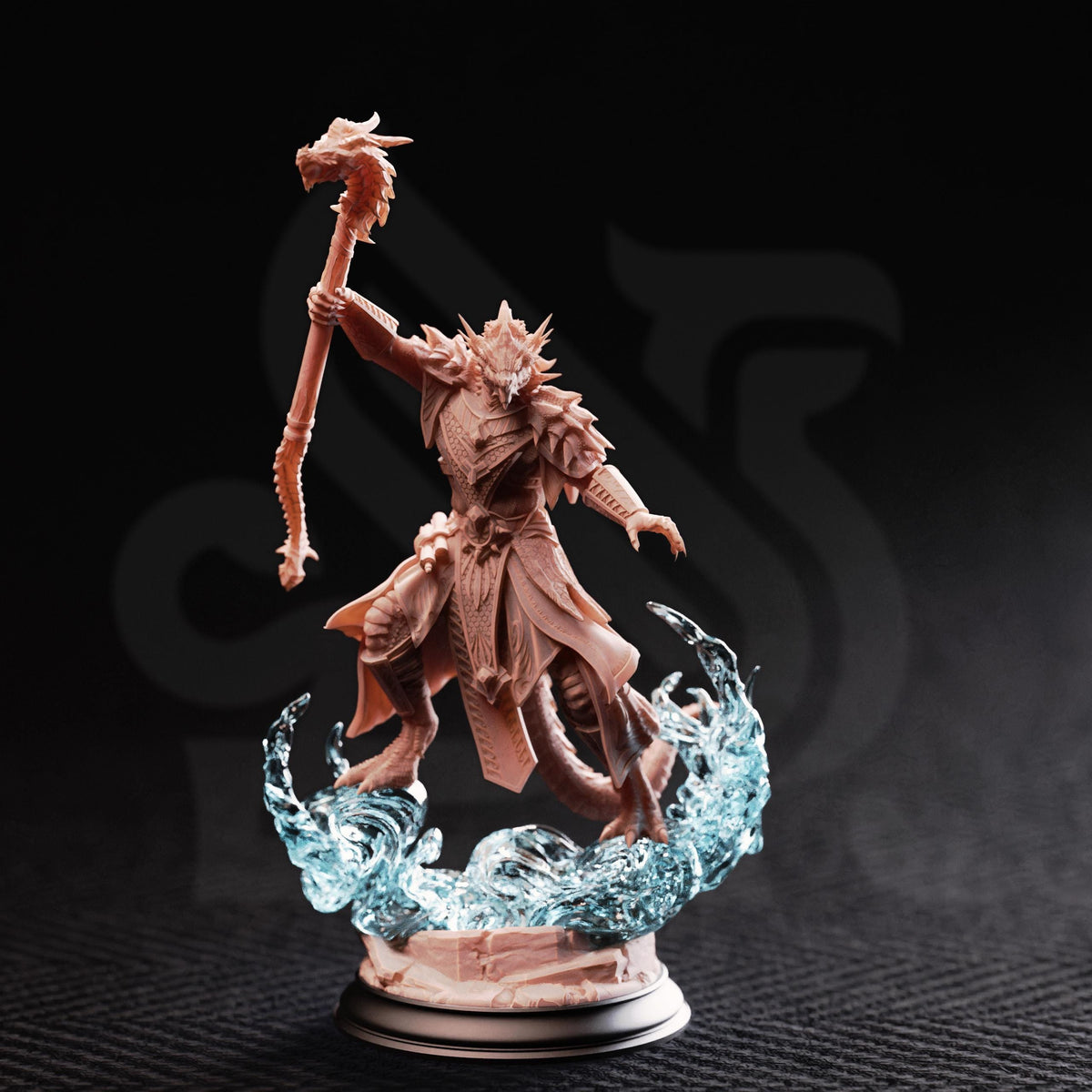 Artizak Stormscale Dragonborn Miniature | Chaos Sorcerer, Warlock, Wizard D&D Figure