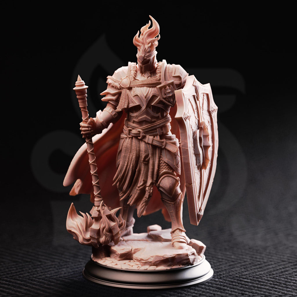 Glancalion Paladin Miniature | First Flame Hero | D&D, Pathfinder RPG Resin Figurine
