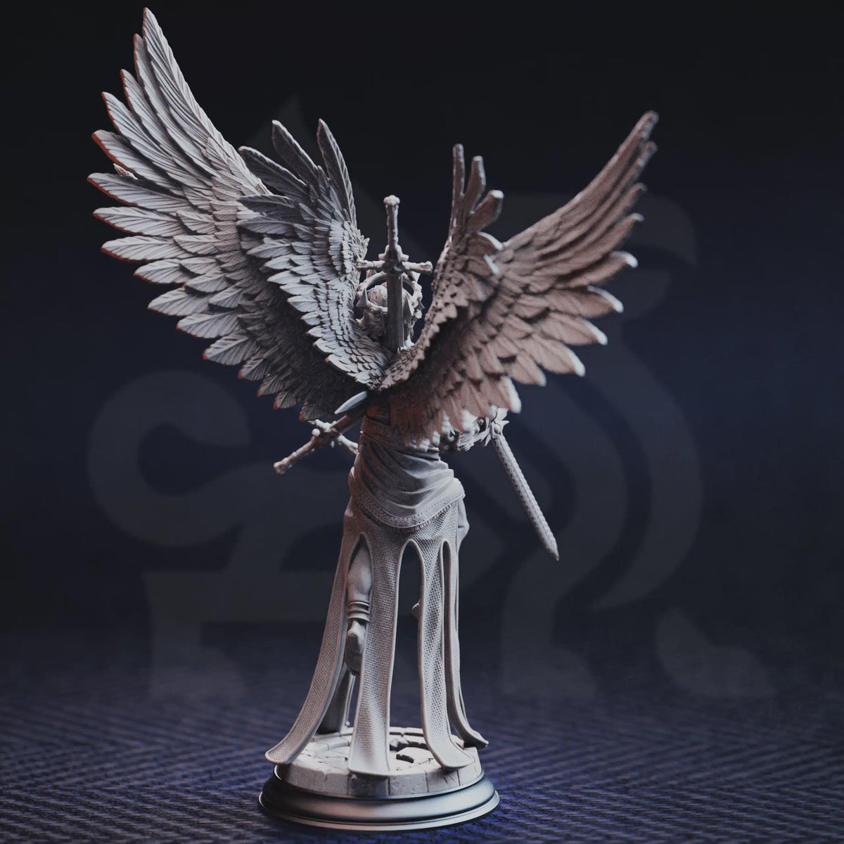Caerian The Inevitable Angel of Death 16k Resin Monster DM Stash Huge 32mm Boss