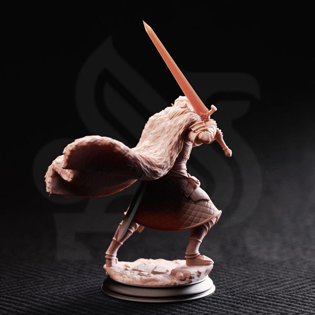 Harias Elven Fighter Miniature | DM Stash Resin Paladin, Knight D&D Pathfinder