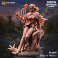 Mabel Bard of Hearts Miniature | Resin Lute Player RPG Character