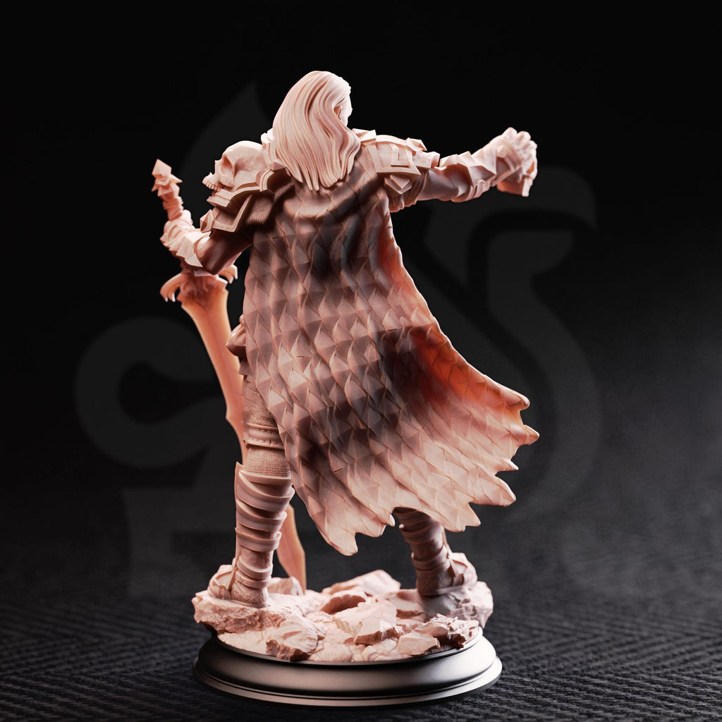Corsicus Swordsman Miniature | Northern Warrior, Fighter, Barbarian RPG Figure