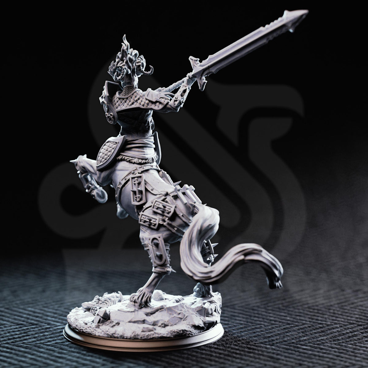 Magnus Hateful Centaur Warboss Miniature | 16K Resin D&D Large Boss Monster