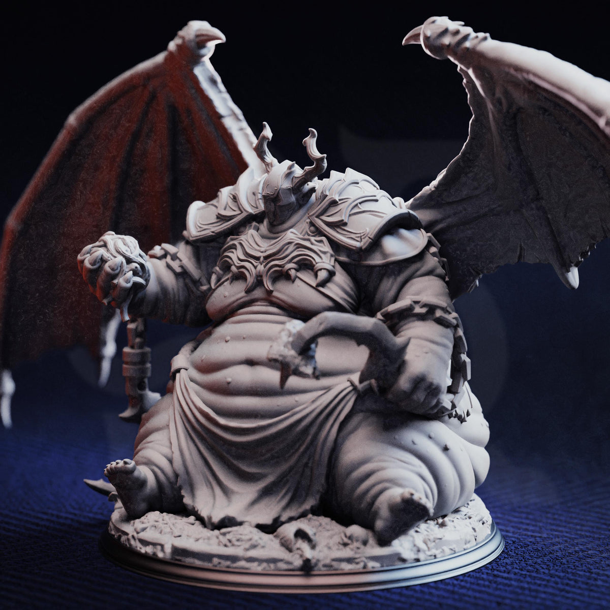 Bodge The Ravenous Gluttony Devil 16k Resin Monster DM Stash Large 32mm Boss