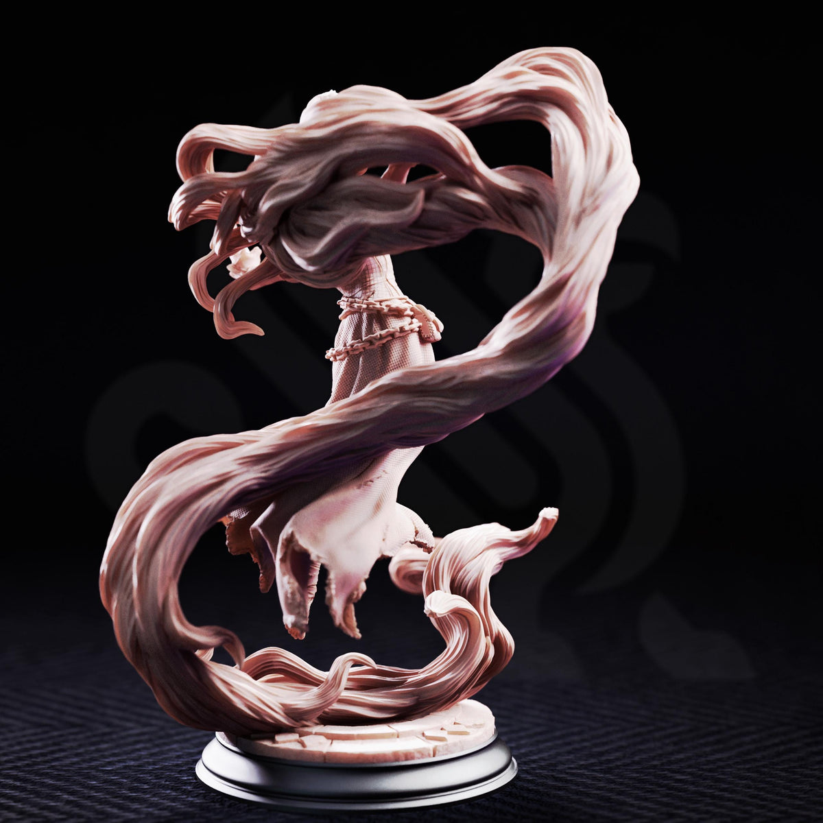 Rapunzel The Mad Broken Princess Miniature | Tales Grimm Corrupted Royalty D&D Figure, DM Stash 32mm 75mm Unpainted Resin RPG Model