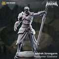 Andrek Strongarm Hexhunter | DM Stash "Welcome to the Arena" | 16K Resin Miniature | D&D Human Ranger Blood Hunter