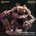 Library Golem The Forbidden Section Mini | DM Stash Arcane University | Large Book Construct Monster DND Pathfinder TTRPG Mini 32mm Scale