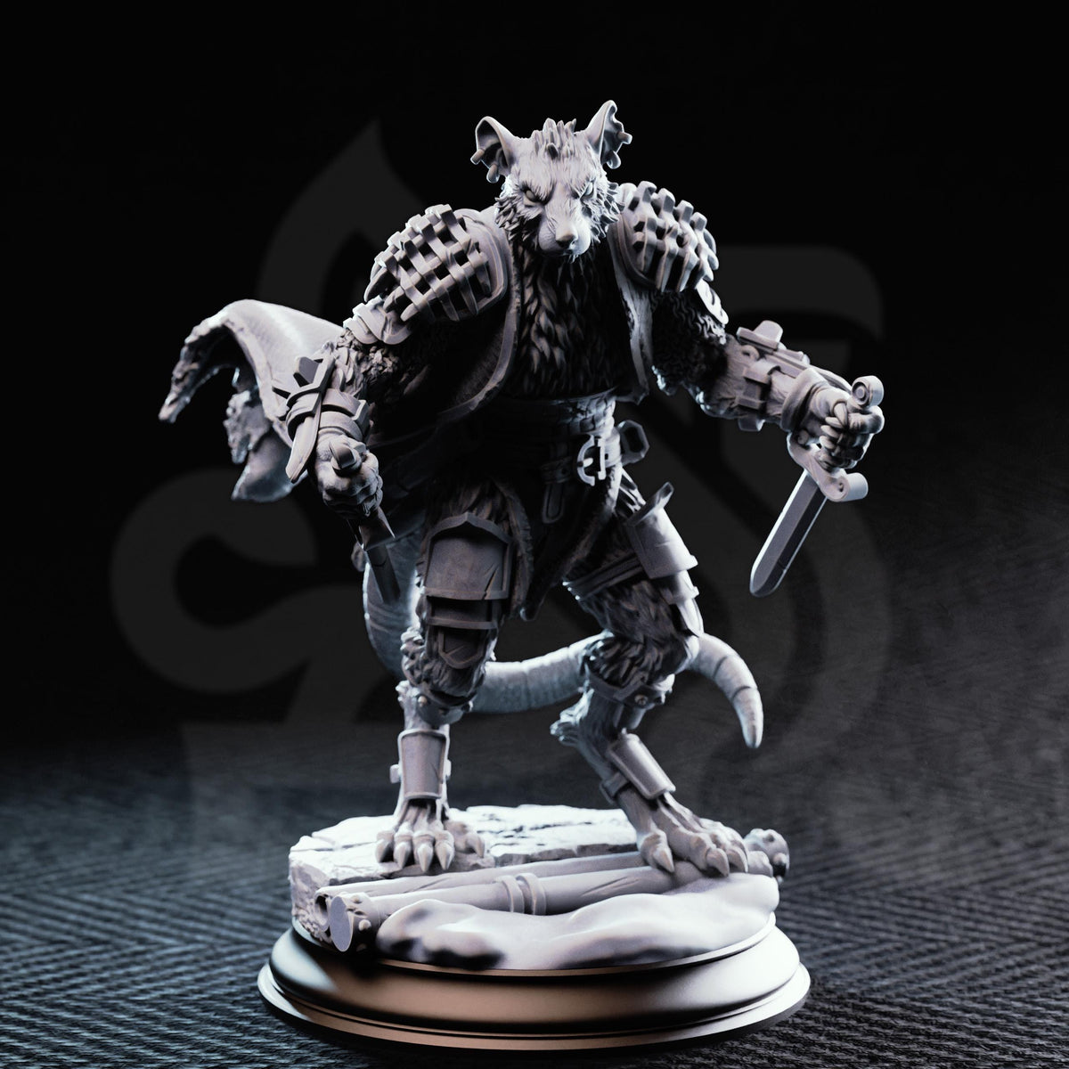 Ratfolk Warrior Squad – Scabbers, Skaven-style Vermin Grunts (16K Resin Miniatures)