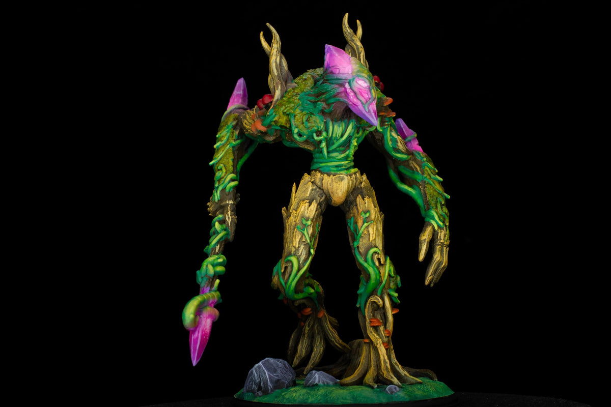 Evarak Treant of Duskweave Miniature | Pro Painted UV Glowing TTRPG Display Monster | 16k Resin Print &Paint by Big Bad Prints