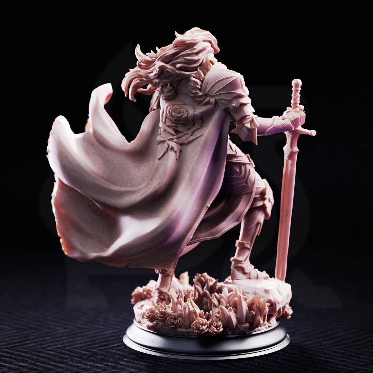 Prince Charming Noble Knight Miniature | Tales Grimm Paladin Fighter D&D Figure, DM Stash 32mm 75mm Unpainted Resin RPG Model