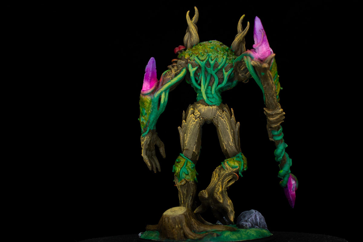 Evarak Treant of Duskweave Miniature | Pro Painted UV Glowing TTRPG Display Monster | 16k Resin Print &Paint by Big Bad Prints