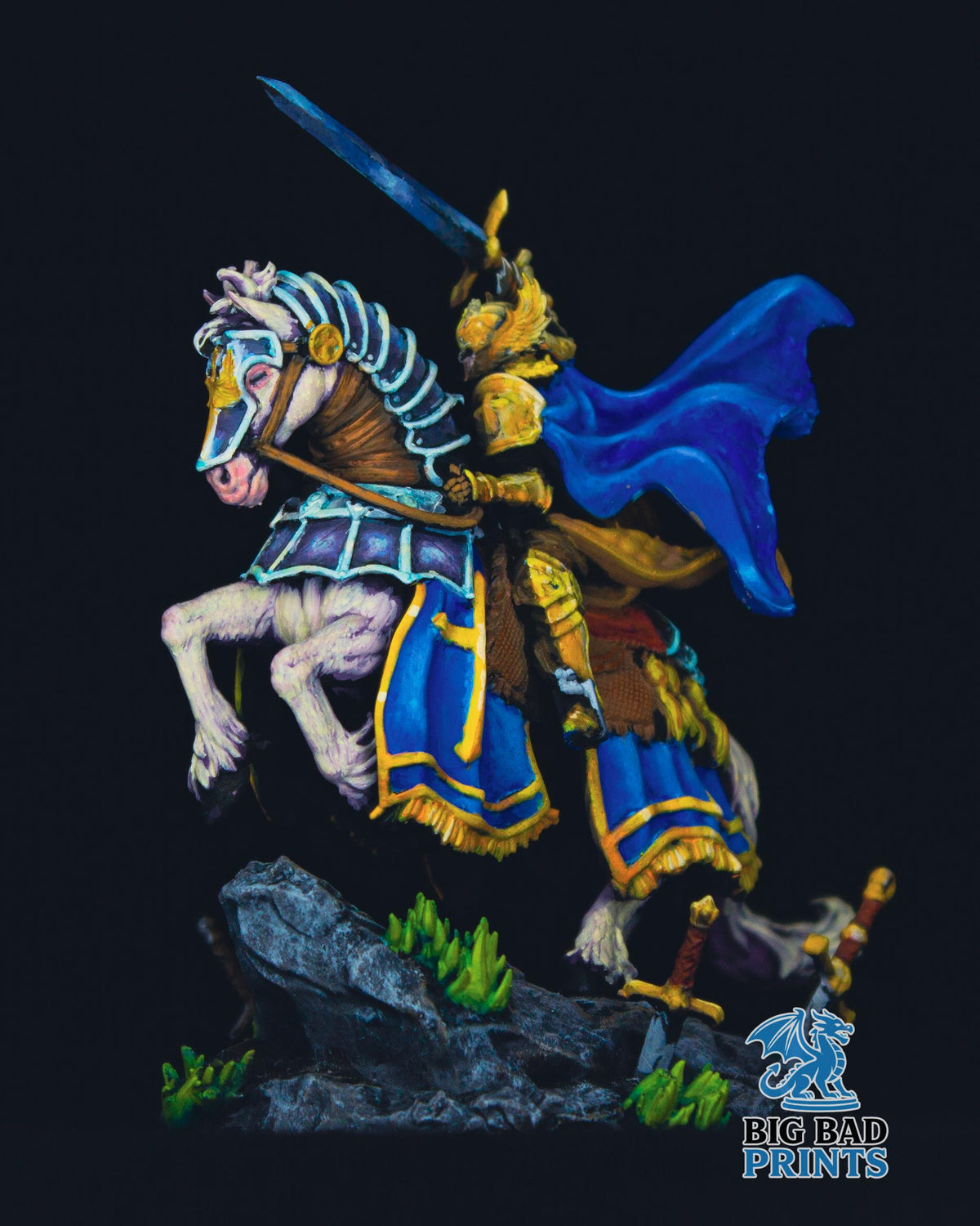 Hand-Painted Jeanne Du Lac Miniature – NMM Knight of Justice, 32mm Scale - Professional exhibition piece